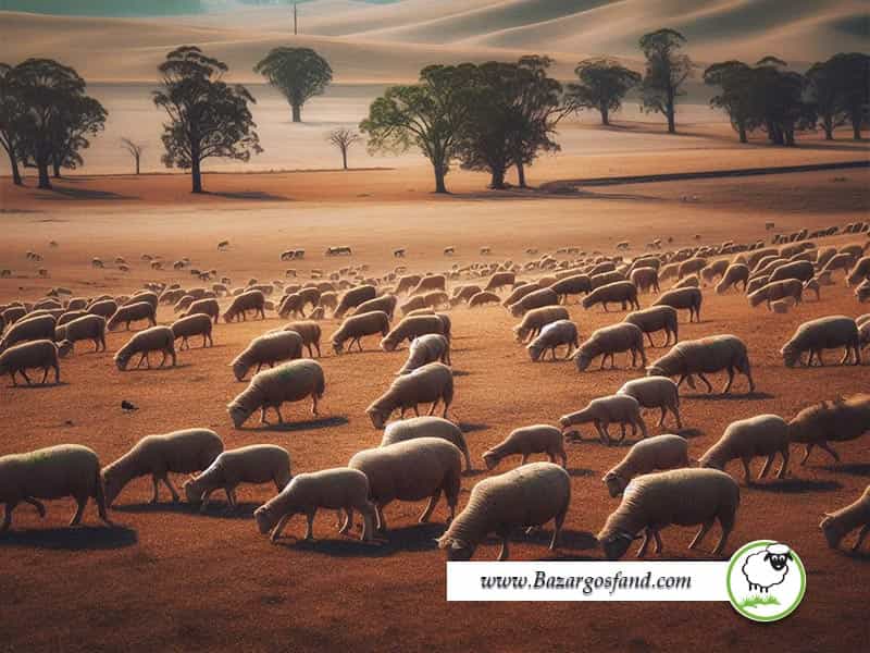 خشک سالی مراتع گوسفند